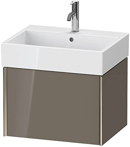 Duravit XViu 4234 Waschtischunterbau wandhängend, 1 Auszug, für Waschtisch Vero Air 235060, 584x454 mm, Farbe (Front/Korpus): Champagner matt/Flannel Grey hgl. - XV42340B189