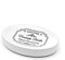 Portasapone Solido Bagno in Ceramica Bianca con Stampe a Contrasto Nere, Stile Vintage Shabby