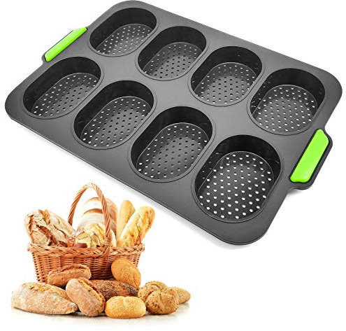 Juliyeh Französisches Brotback-Tablett, Backutensilien aus weichem Silikon für einfaches Herauslösen