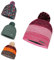 BOGG BORN IN SWEDEN Pom Strickbeanie, Bunte Mütze mit Bommel, One Size(53-62cm) Beanie, Sportmütze, Freizeitmütze, Wintermütze, Strickmütze, Kopfbedeckung für Damen mit Bommel