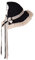 COSDREAMER Damen Hexenhut Wolle Strickmütze für Halloween Weihnachten Kostüm Party (beige)