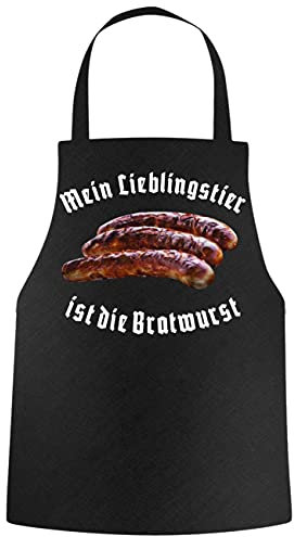 Grillschürze Sprüche Mein Lieblingstier ist die Bratwurst