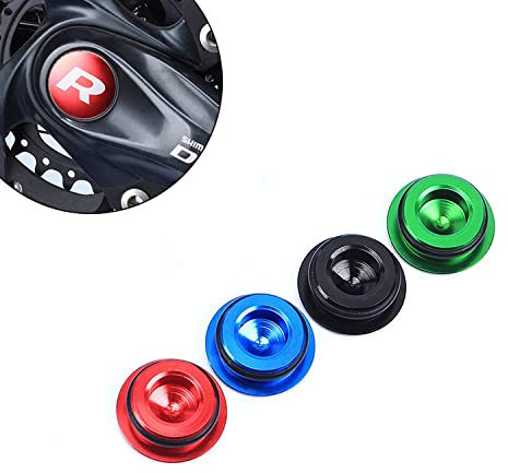 COONIUM Kurbelarm-Staubschutzkappe für Shimano HollowTech Kurbelgarnitur wie Deore/XT/SLX/XTR/105/UTDA, mehrere Farboptionen (rot)
