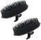 Segbeauty 2 pcs Shampoo Pennello, Cuoio Capelluto Spazzola Nero Doccia Pettine per Crescita dei capelli Barba Pet Grooming - Forma di fiore