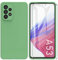ARRYNN Coque pour Samsung Galaxy A53 + Film Protection écran en Verre trempé,Housse Ultra Premium TPU Silicone Liquide Flexible pour Samsung Galaxy A53 - Vert