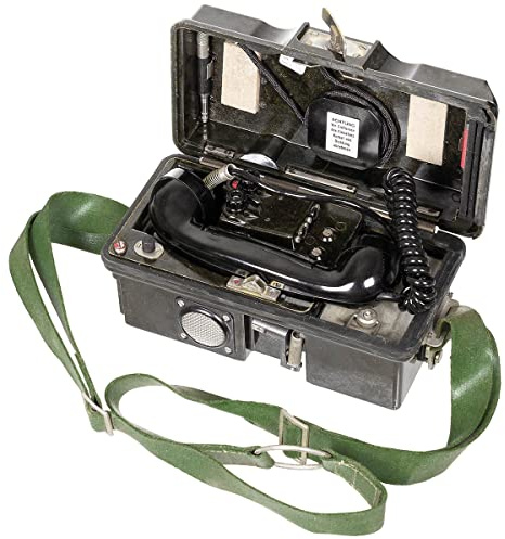 Max Fuchs Unisex – Erwachsene NVA Feldtelefon, Blau, M