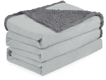 Kritter Planet Hundedecke Wasserdicht, Liebesdecke Sex Decke Wasserdicht, Waschbar Kuscheldecke Sofaschutz Tagesdecke für Sofa Autositz Couch Bett, XXL 200x230cm Große Decke, Lt Grau/Dk Grau