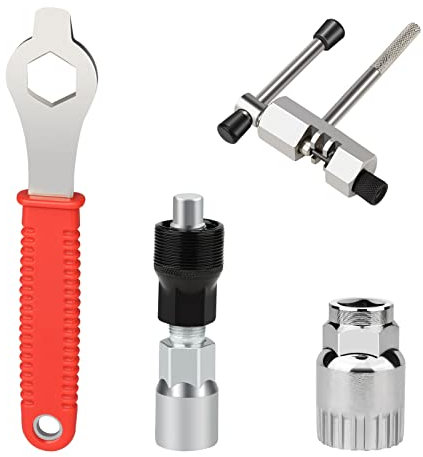 oumuik Fahrrad Kurbelabzieher und Tretlager Werkzeug, Fahrrad Crank Extractor Set, Fahrrad Tretlager Werkzeug, Kurbelabzieher Fahrrad Schraubenschlüssel
