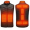 Beheizbare Weste Damen/herren Unisex, Heizweste Jagd, ärmellos Jacke Mit Heizung, Wärmeweste Usb Elektrisch Heated Vest Powerbank Winter Wärmende Gilet (as3, alpha, x_l, regular, regular, Schwarz, xL)