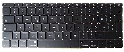 OLVINS Tastatur GR Deutsches Layout Ersatz für MacBook Pro 13 Zoll Funktionstasten Ende 2016 Mitte 2017 A1708 GR Tastatur ohne Touch Bar