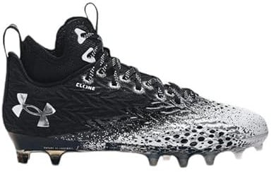 Under Armour Spotlight Clone MC Damen-Fußballschuhe, Schwarz/Metallic-Silber, 39 EU
