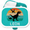 Brotdose Kinder Campus für Mepal - Dino Brotbox Dinosaurier Lunchbox Dinos Vesperbox Dinosaurus I - 750 ml - Türkis - coole geschenke zur einschulung kinderbrotdosen kindergarten t-rex brotzeitbox