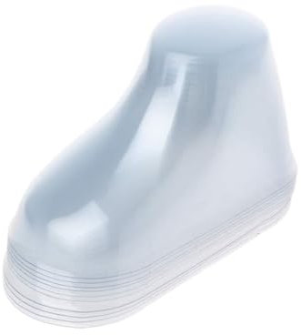YANGLY Babyschuhe, 10 Stück, durchsichtiger Kunststoff, Babyfüße, Schaufenster, Schuhspanner, Babyschuhe, Schuhe und Socken, 8/9/10,5/11/12 cm, transparent