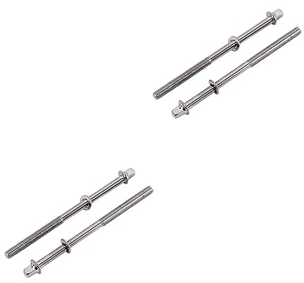 Toyvian 4pcs Drum Tension Rod Locks Drum Tension Rod Screws Snare Washers Heavy Screws
