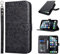 Zouzt Case for iPhone 11 Pro (5.8 Inch), Premium PU Leather Wallet Case with Credit Card Holder Slot Flip Folio Kickstand Shockproof Protective Phone Cover (Black Leopard Pattern)