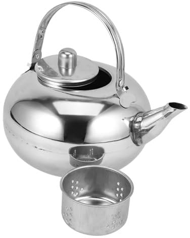 Zerodeko 2l Insulated Tea Pot Thermal Teapot Infusers Stainless Steel Pot Insulated for Hotel