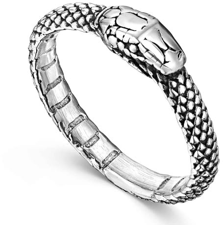 Materia Schlangen Ring Silber 925 echt - Damenring antik SR-58-59