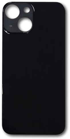 Smartex® Back Cover Glass compatibile with iPhone 13 Mini | Rear Housing Replacement (Black)