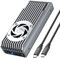 GRAUGEAR Boîtier SSD M.2 Externe [20 Gbit/s] en Aluminium pour NVMe PCIe 4.0 M2 2280, USB 3.2 Gen2x2, Câble USB-C 20 Gbps, M-Key, Refroidissement Actif avec Ventilateur, Boitier SSD Thunderbolt
