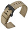 ANNEFIT Cinturino Orologio Nylon 22mm con Fibbia Nera, Cinturini per Orologi Militari a Sgancio Rapido per Uomo Donna (Cachi)