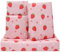 DXRJMB Geschenkpapier mit Erdbeermotiv, 7 Bögen, süßes rosa rotes Obst-Design, hübsches süßes Geschenkpapier, flach gefaltet, 50,8 x 71,1 cm pro Blatt, für Geburtstag, Babyparty, Hochzeit,