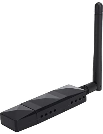 Carte WiFi USB AR9271 Chipset, Adaptateur WiFi USB avec Antenne 2DBI Amovible pour Ordinateur TV, Carte Réseau sans Fil Noire, WiFi Portable, Point D'accès sans Fil