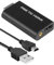 PS2 vers HDMI Adaptateur, PS2 vers HDMI Convertisseur avec 3,5 mm Sortie Audio et Câble HDMI de 50cm, Compatible avec Moniteur HDTV HDMI, 480i/480P/576i Modes D'affichage PS2