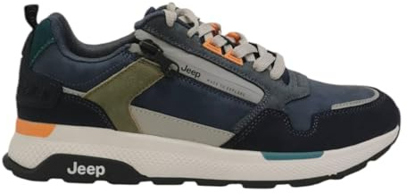 Jeep Sneakers Blu in Ecopelle e Camoscio da Uomo - 44
