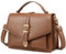 Travistar Handtasche Damen Klein Umhängetasche Damen PU Leder Crossbody Bag Schultertasche Mädchen Elegant Abendtasche mit Abnehmbar Schultergurt Kreditkartenfächer, Braun
