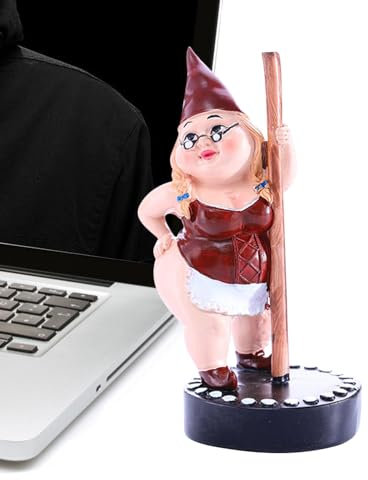 Pole Dance Gnome - Garten Humor Erwachsene | Harz Garten Statue Extravagante Rasen Ornament Lustige Outdoor Indoor Skulptur Für Haus Und Dekoration Kreierte Figuren
