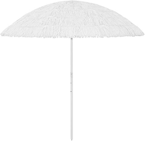 Xichuzi Strandschirm, Sonnwnschirm, Sonnenschirm, Parasol, Ampelschirm, Weiß 300 cm