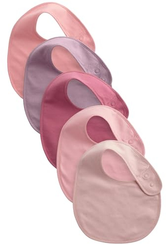 NEXT Baby Mädchen Lätzchen aus 100% Baumwolle, 5er-Pack