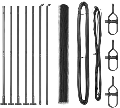 vidaXL Fence Post Grey, Garden and Terrace Fencing, Rectangular Metal Posts, Modern Outdoor Barriers, Property Boundary Marker Installation