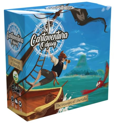 Blam! Cartaventura Odyssey, Family Narrative Card Game, Ages 6+, 1-6 Players, Pirate Adventure Theme, Multiple Endings, Educational History Cards