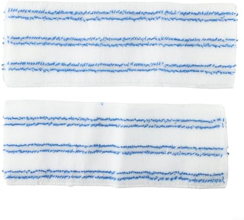 Honseadek 2PCS Microfiber Mop Cloth Replacement for Polti Vaporetto Steam Cleaner Kit Eco Pro 3.0 Vaporflexi Brush 35x13cm Machine Washable