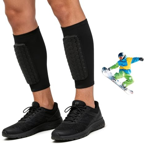 1 Paar Schienbeinschoner Skifahren,Shin Protector Ski,Shin Defender Shin Guards Kids, Fit Conforms to The Leg, Wirksamer Stoßschutz, Geeignet Für Jungen Und Mädchen (XL)