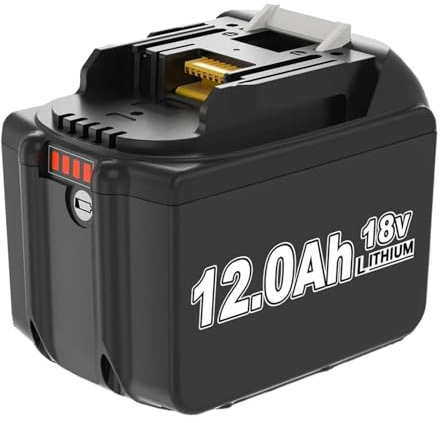 1 Stück 1200mAh BL1860 Ersatzakku für makita akku 18v 12Ah Ersatzakku für Makita akku BL1850 BL1850B BL1860 BL1860B BL1840B BL1840 BL1830 BL1835 BL1845 194204-5 LXT-400 Werkzeugakku mit LED (12.0-1)