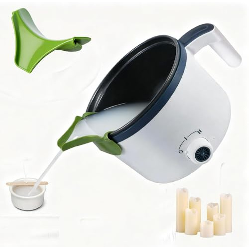 Wxeadu Wax Melter for Candle Making,600W Candle Wax Melter,1.7L 304 Stainless Steel Electric Wax Melter,Pouring Pot with 2 Heating Settings&Dry-Burn Protection,Wax Melting Pots for Candle Making DIY