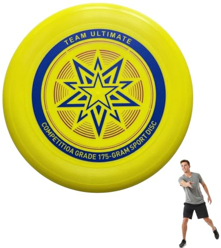 ZJXKJGS Eurodisc 175g, Ultimate Frisbee, Disque Frisbee, Frisbee Sportif, Disque de Lancer Professionnel, Joueurs Professionnels et Occasionnels Sports de Plein air Amusants