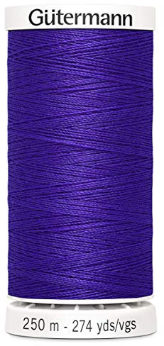 Gutermann Sew All Polyester Thread, 250Mtr, Indigo (0810), 5.5 x 2.7 x 2.7 cm