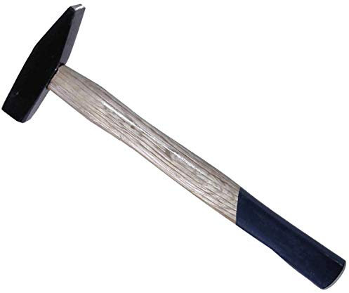 SW-Stahl 50105L Schlosserhammer 500g I Hammer mit Holzgriff aus Esche I Hammer Werkzeug mit vergossenem Ringkeil I Hammer Holzstiel doppelt geschweift I 500g Hammer Werkzeug für Zuhause