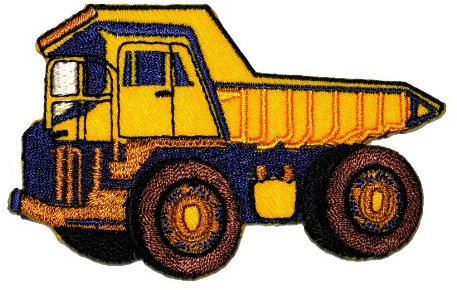 Haul Dump Truck DIY Applique Embroidered Sew Iron on Patch HDT-01 by Truck by PA International Trading Co.,Ltd