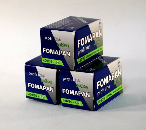 Fomapan 400asa Black and White 35mm Film 36 Exposure 3 Pack