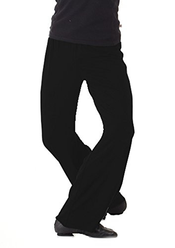 B Dancewear Boys Jazz Pants for Dance Slim Fit Large Black Youth Child and Kid Sizes