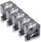 5x XemaX Kompatibel für dyno Etikettenband 9mm x 7m D1 40913 S0720680 Schwarz auf Weiß Bänder A40913 40913s Schriftband für Dyno Label Manager 160 280 360D 420P PnP 500TS Label Point 100 150 200 300