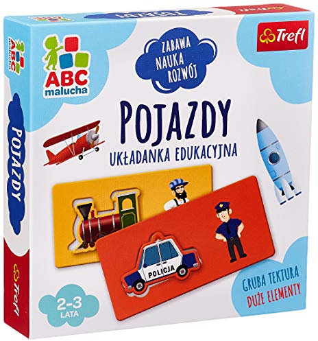 Trefl Fahrzeuge ABC Malucha Bildungsspiel für Kinder von 2 - 3 Jahren