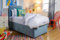Sleep Factory - 2.6FT Single Divan Bed with Mattress - 196cm x 76cm Adults or Kids Bed & Mattress Sets - Luxury Plush Single Mattress, Bed Base with Drawers & Headboard - 2 Drawers, Sky Blue