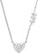 Michael Kors MKC1459AN040 Damen Collier Herz PREMIUM 925 Silber Zirkonia 45 cm