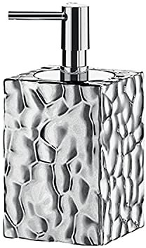 Gedy G-New Martina, Seifenspender aus Edelstahl und Chrom, Maße 16 x 7,5 x 7,5 cm und Gewicht 0,388 kg, Design R&E, 2 Jahre Garantie, einzigartig