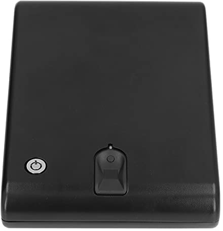 Shipenophy Geldkassette , tragbarer 120 Fingerabdrücke Low Voltage Alert Memory Foam Höhere Erkennungsrate mit Sicherheitsseil für wertvolle Gegenstände